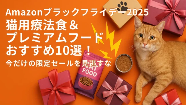 【Amazonブラックフライデー2025】猫用療法食＆プレミアムフードおすすめ10選！今だけの限定セールを見逃すな