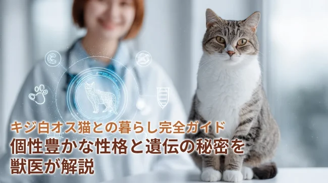 キジ白オス猫との暮らし完全ガイド｜個性豊かな性格と遺伝の秘密を獣医が解説