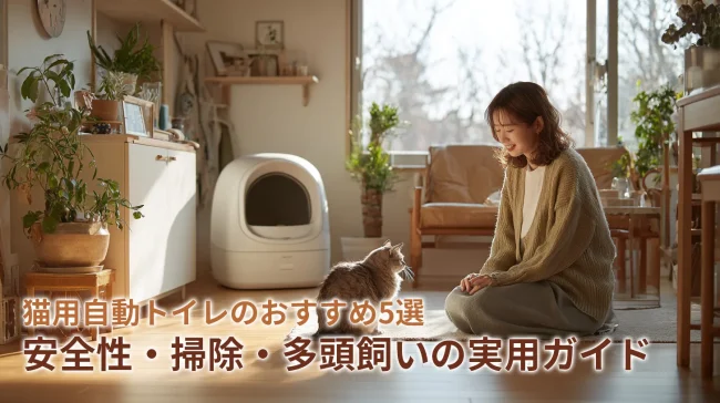 猫用自動トイレのおすすめ5選｜安全性・掃除・多頭飼いの実用ガイド