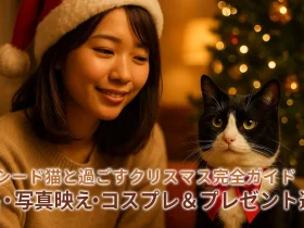 タキシード猫と過ごすクリスマス完全ガイド｜性格・写真映え・コスプレ＆プレゼント選び