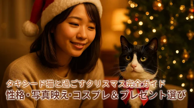 タキシード猫と過ごすクリスマス完全ガイド|性格・写真映え・コスプレ&プレゼント選び
