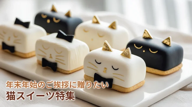年末年始のご挨拶に贈りたい「猫スイーツ特集」