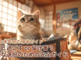 猫と年末年始の帰省ガイド|愛猫と過ごす or 留守番?最適な選択のための完全ガイド