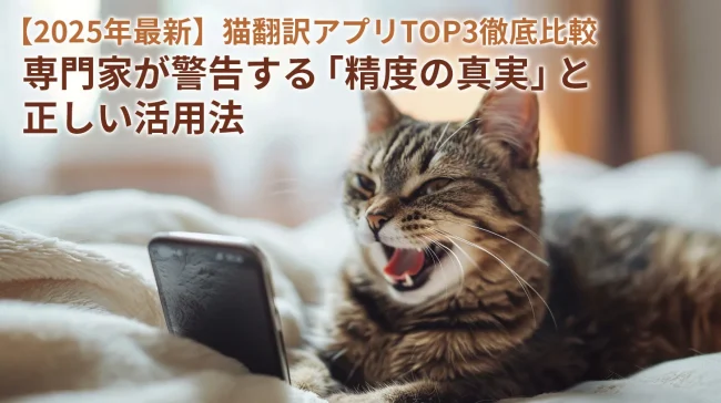 【2025年最新】猫翻訳アプリTOP3徹底比較｜専門家が警告する「精度の真実」と正しい活用法