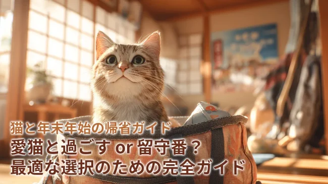 猫と年末年始の帰省ガイド｜愛猫と過ごす or 留守番？最適な選択のための完全ガイド