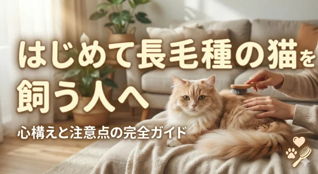 はじめて長毛種の猫を飼う人へ:心構えと注意点の完全ガイド