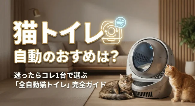 猫トイレ 自動のおすすめは?迷ったらコレ1台で選ぶ「全自動猫トイレ」完全ガイド