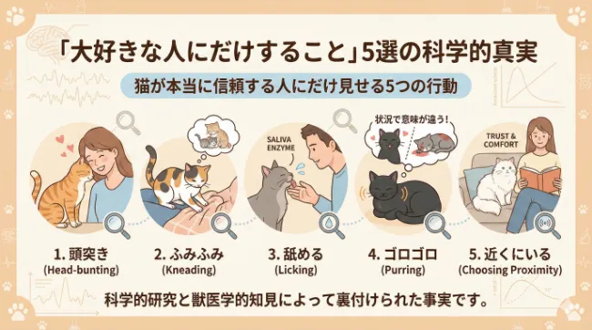 猫が「大好きな人にだけすること」5選の科学的真実