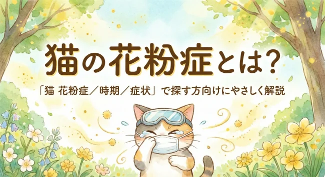 猫の花粉症とは？「猫 花粉症／時期／症状」で探す方向けにやさしく解説