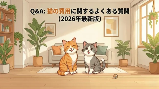 7. Q&A:猫の費用に関するよくある質問