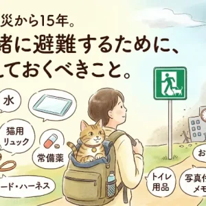 東日本大震災から15年。猫と一緒に避難するために、いま備えておくべきこと。
