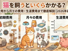 猫を飼うといくらかかる？初期費用から月々の費用・生涯費用まで徹底解説【2026年最新版】